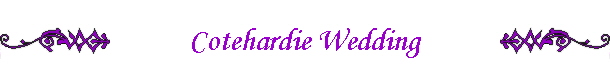Cotehardie Wedding