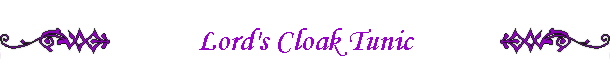 Lord's Cloak Tunic