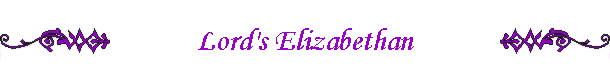 Lord's Elizabethan