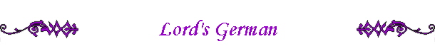 Lord's German