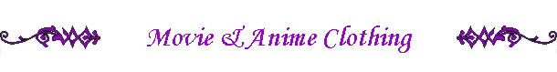Movie & Anime Clothing