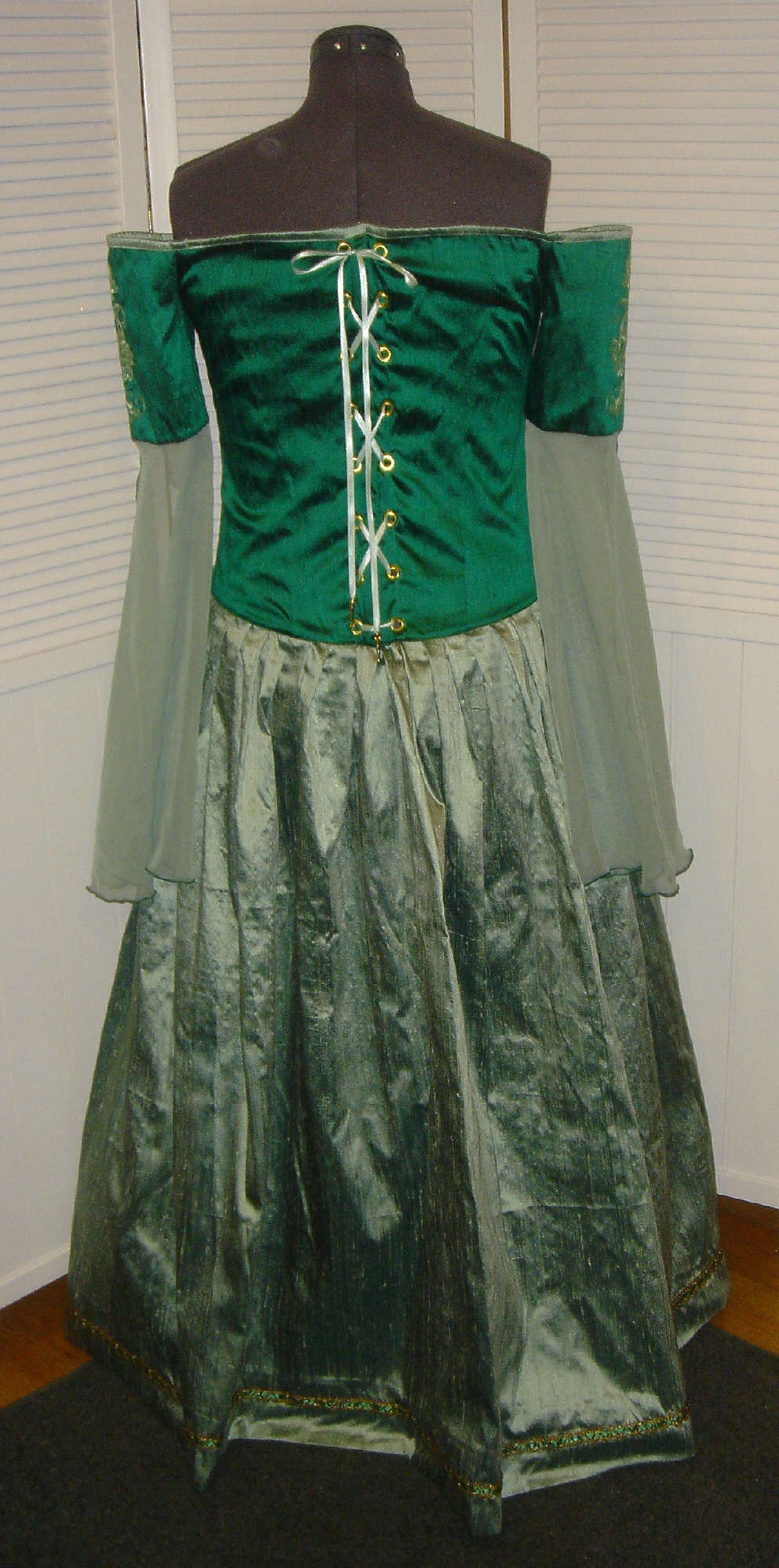 slim fit dress slacks Belle's Green Library Dress – MJcostume main image 0